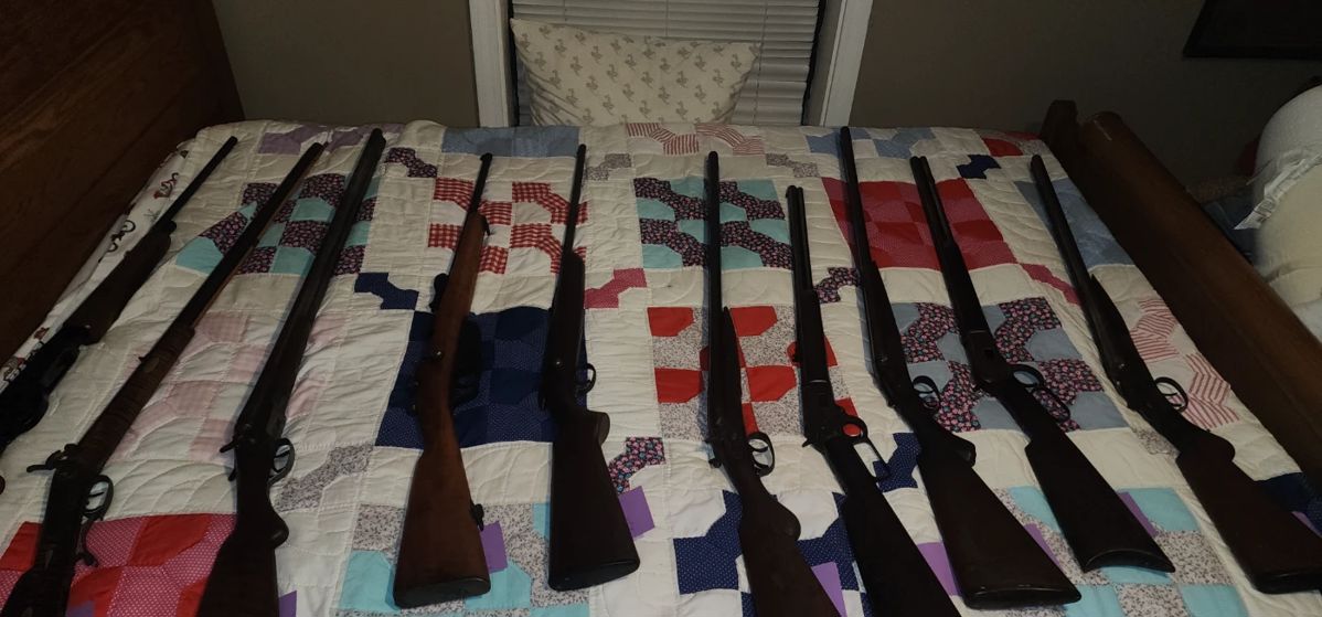 Antique guns - numbers will be given out for the gun room. All extremely fair priced- all will be sold as collectible antiques.