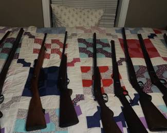 Antique guns - numbers will be given out for the gun room. All extremely fair priced- all will be sold as collectible antiques.