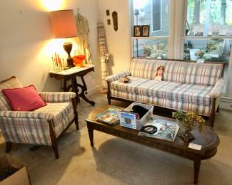 Recovered antique formal living room furniture 