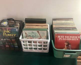 40’s-70’s albums, 45’s, and Victrola albums