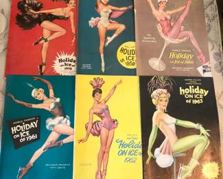 Vintage Holiday on ice pinup program collection