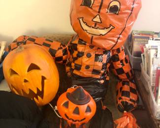A bit of Halloween including a small blow mold