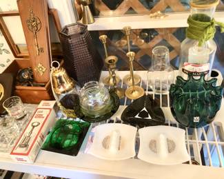 MCM barware and ashtrays