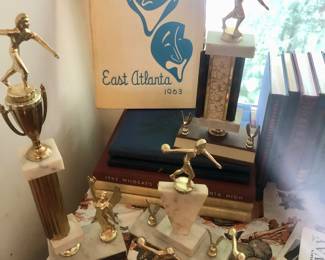 Yearbooks back to 1925 and vintage trophies