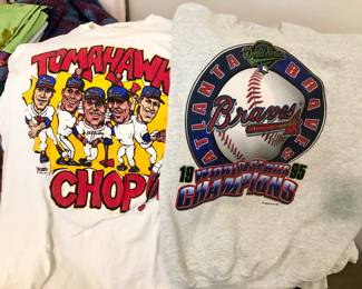 Small sample of Braves and Atlanta vintage clothes