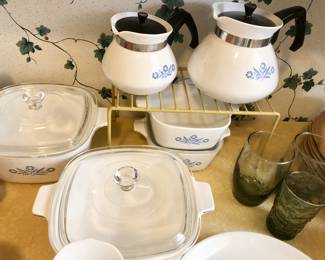 Blue cornflower Corning ware