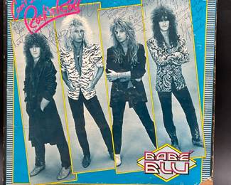 Rare Autographed Babe Blue Rock LP