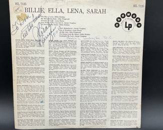 Sarah Vaughan Autographed Jazz LP