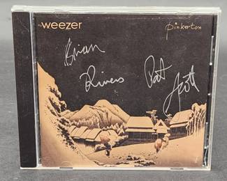 Autographed Weezer Alt Rock CD