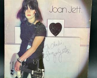 Autographed Joan Jett Hard Rock LP