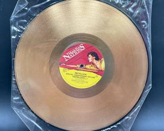 Metallica Limited Edition Gold Disc Record