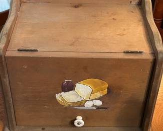 Vintage Wooden Bread Box