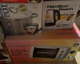 Kitchen and Household Appliances Still in Box