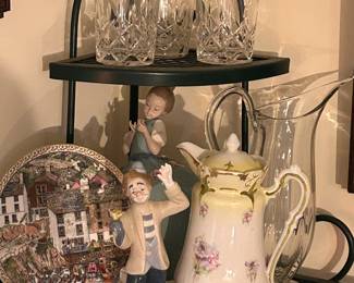 Porcelain and Crystal Decor Pieces