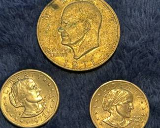 Eisenhower and Susan B. Anthony Dollar Coins