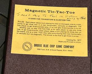 Vintage Magnetic Tic-Tac-Toe Game