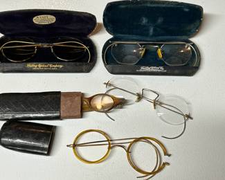 Antique Wire Rim Glasses - Failing Optical Company NY