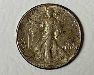 1945 Walking Liberty Half Dollar