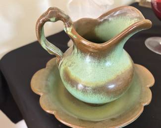 Frankoma Pitcher 30A and Bowl 30B as is