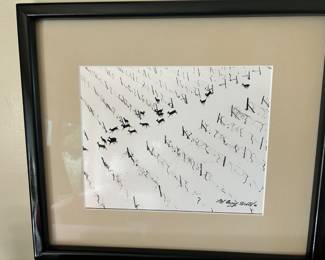 Cool Lithograph - Deer in Vineyard