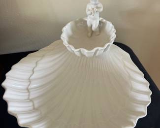 Cherub and Shell Serving Bowl