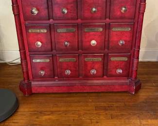 Apothecary drawers