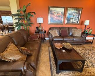 Gorgeous leather sofas