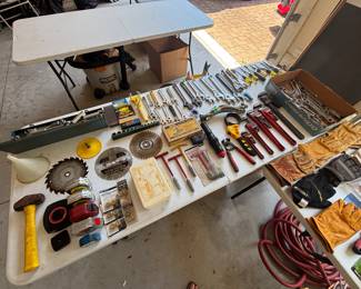 Room full of hand tools and tool storage
