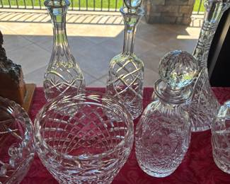 Gorgeous crystal decanters