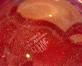 French crystal bowl