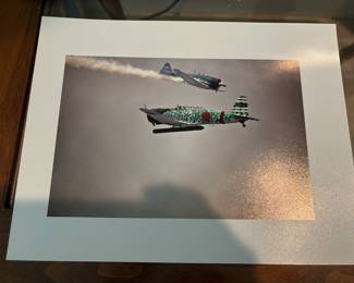 Japanese fighter plane phot print
