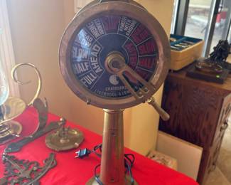 Rare - ship throttle turned into a lamp 