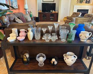 Beautiful crystal vases and more