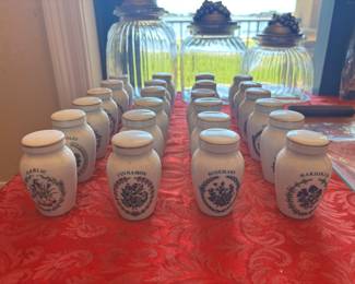 Beautiful jars and collectible spice jars