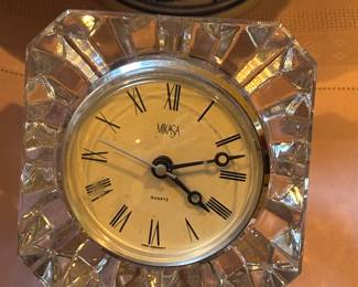 Mikasa Lead Crystal clock