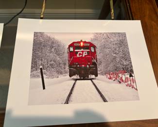 Train photo print