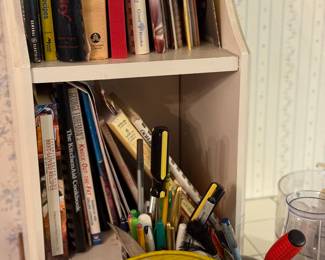 Cookbooks, tins, coffee grinders