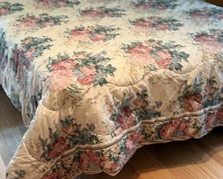 Queen mattress and bedding