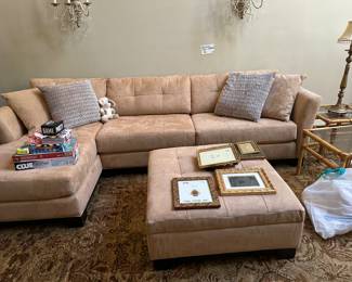 SECTIONAL SOFA AND OTTOMAN