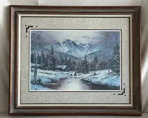 Framed Landscape Painting by Tom J. Dooley