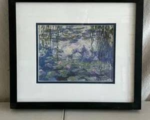 Framed Art Print - Water Lilies by Claude Monet