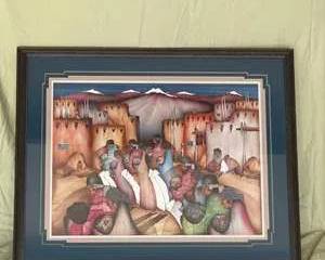 Danza de los Artesanos by Amado Maurilio Peña Jr. Framed Artwork