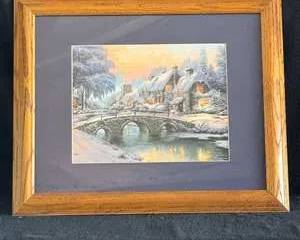 Cobblestone Christmas By Thomas Kinkade
