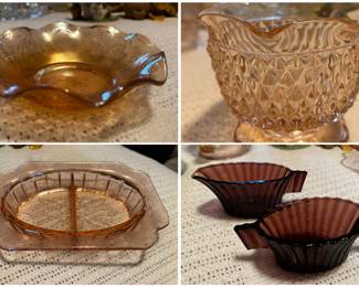 Depression glass examples