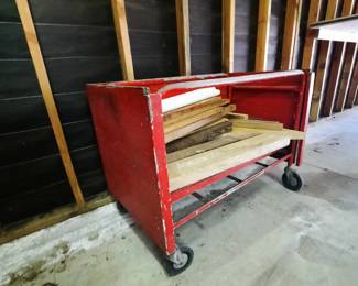 metal rolling cart