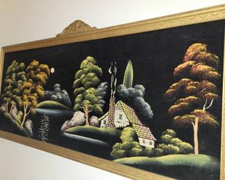 Black velvet painting