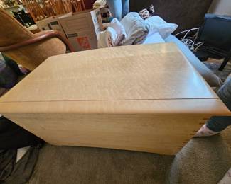Edward Wohl Handcrafted chest in bird s eye maple with cedar lined interior back