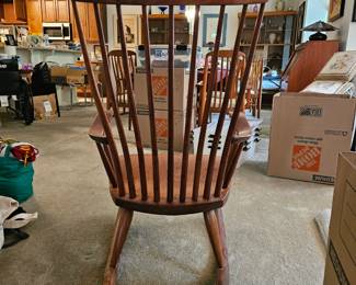 Robert Whitley Wooden Rocking Chair Back