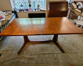 Expandable Gudme Mobelfabrik Gudme Teak Dining Table Side