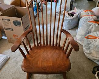 Robert Whitley Wooden Rocking Chair Front